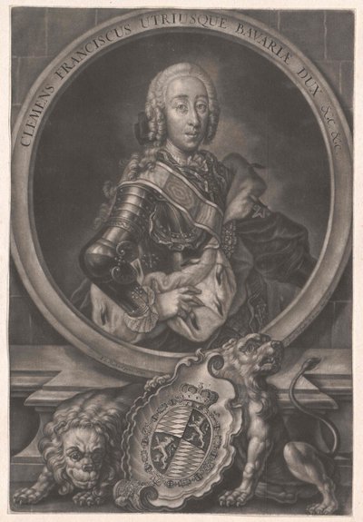 Portrait of the Duke Clement Francis of Bavaria (1722-1770) by Gabriel Bodenehr the Younger
